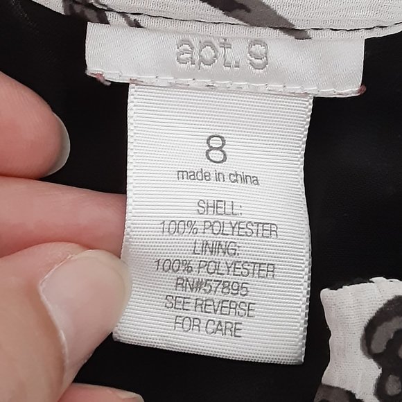 Floral Faux Wrap Midi A Line Apt 9 Skirt Size 8 - Picture 10 of 11